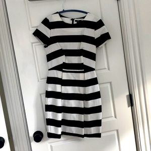 Stripped work dress